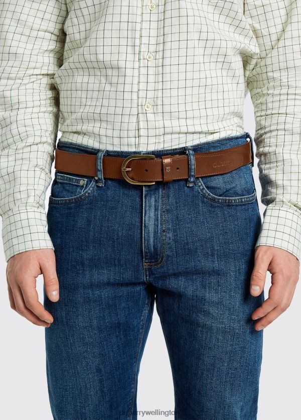 Accessories Porthall Leather Belt Chestnut Dubarry Men 8P68RB1031