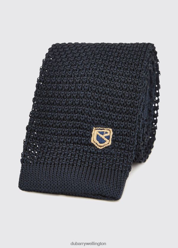 Accessories Knockroe Knitted Silk Tie Navy Dubarry Men 8P68RB1166