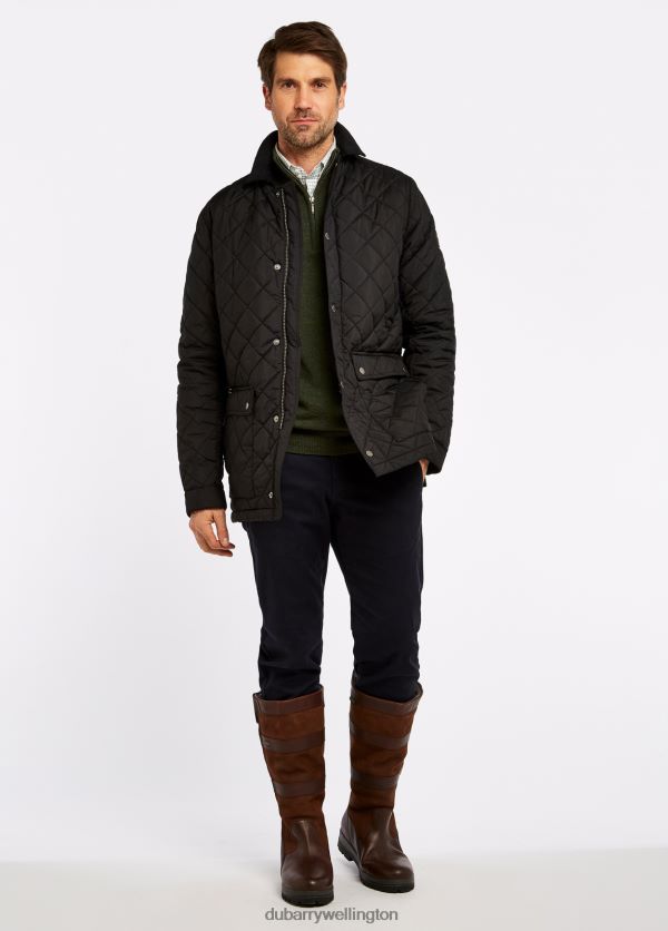 Clothing Adare Quilted Jacket Black Dubarry Men 8P68RB1111