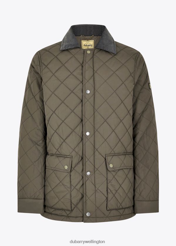Clothing Adare Quilted Jacket Smoke Dubarry Men 8P68RB1078