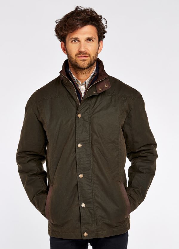 Clothing Carrickfergus Waxed Jacket Olive Dubarry Men 8P68RB978