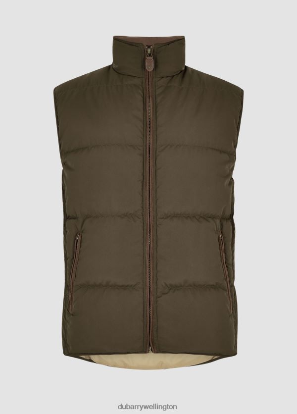 Clothing Graystown Down Gilet Olive Dubarry Men 8P68RB1012