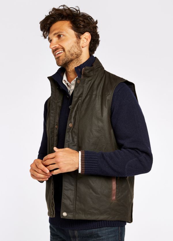 Clothing Mayfly Wax Gilet Olive Dubarry Men 8P68RB1001