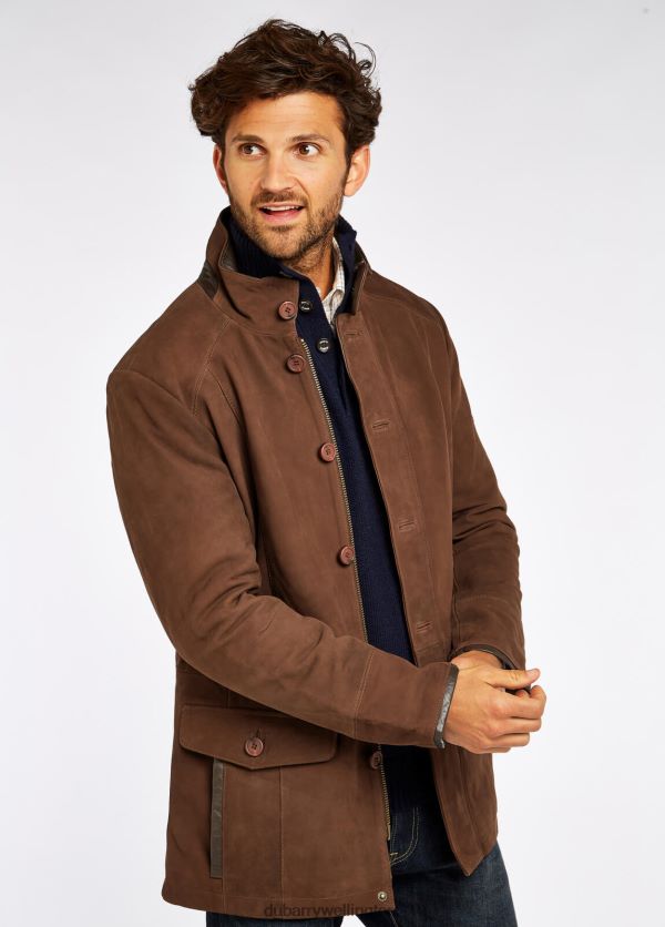 Clothing Moore Leather Jacket Walnut Dubarry Men 8P68RB960