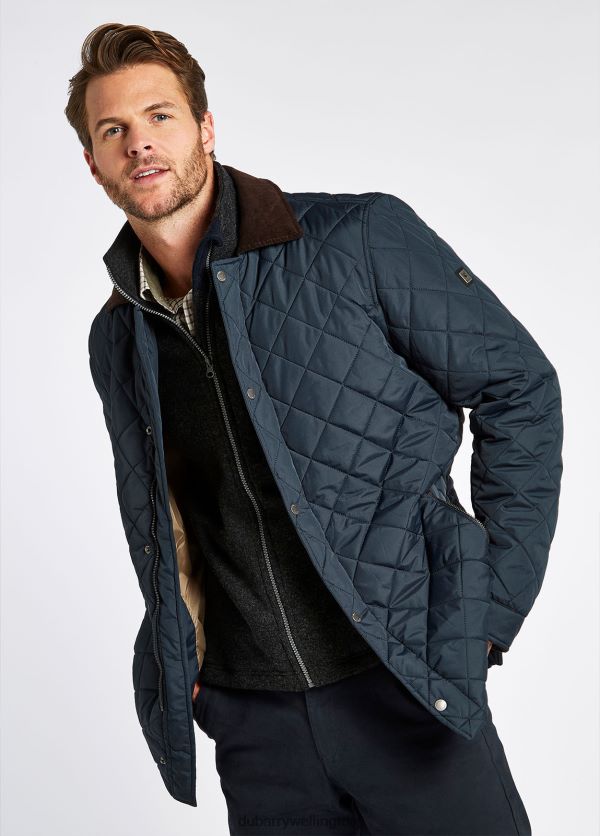 Clothing Mountusher Quilted Jacket Navy Dubarry Men 8P68RB987