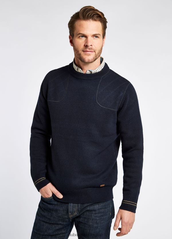 Clothing Clarinbridge Crew Neck Sweater Navy Dubarry Men 8P68RB1023