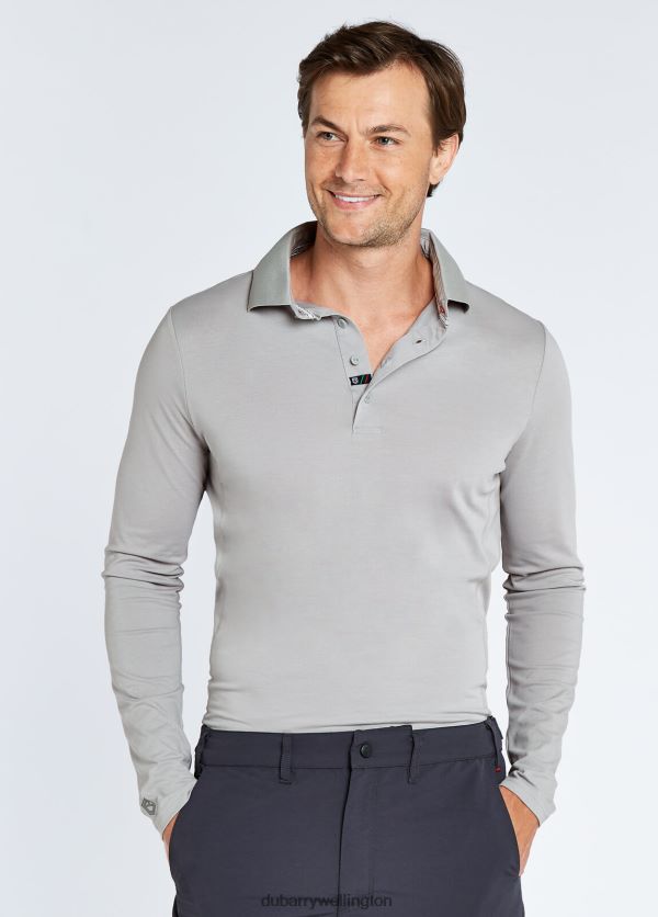 Clothing Freshford Long-sleeved Polo Platinum Dubarry Men 8P68RB1027