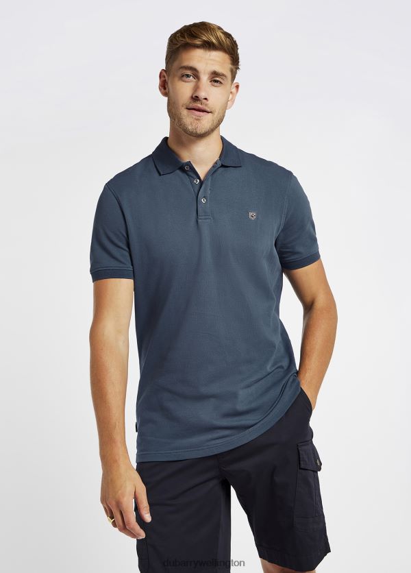 Clothing Quinlan 4-way Stretch Polo Steel Dubarry Men 8P68RB932