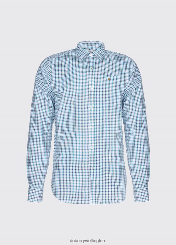 Clothing Ballincollig shirt Teal Multi Dubarry Men 8P68RB1208