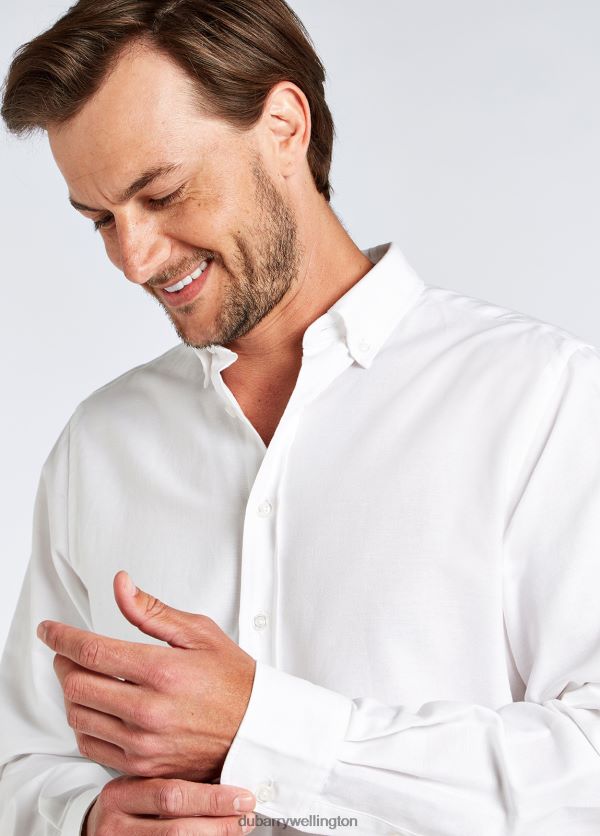 Clothing Castlecove Oxford Shirt White Dubarry Men 8P68RB972