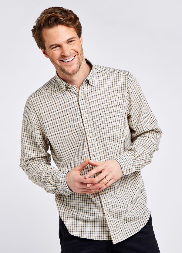 Clothing Connell Tattersall Check Shirt Slate Blue Dubarry Men 8P68RB980