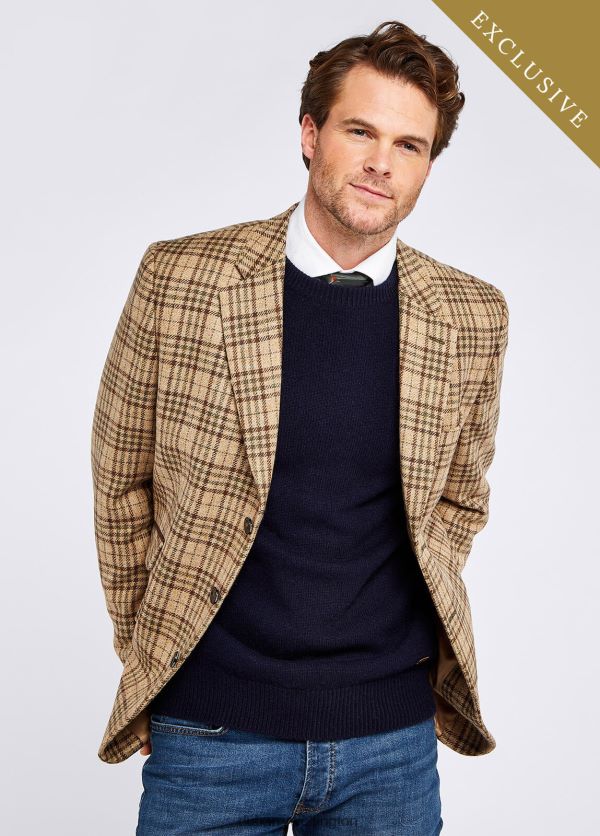 Clothing Rockingham Tweed Jacket Pebble Dubarry Men 8P68RB1168