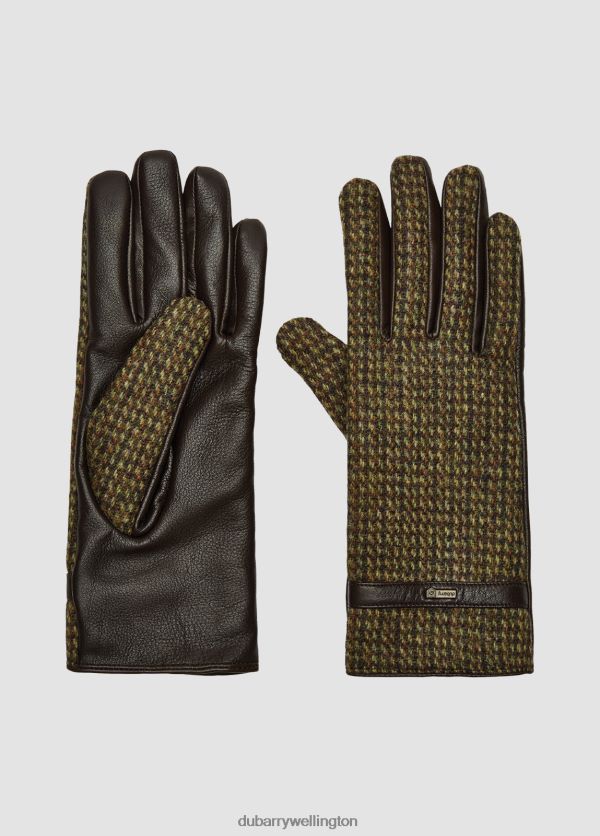 Accessories Ballycastle Tweed Leather Gloves Heath Dubarry Women 8P68RB356