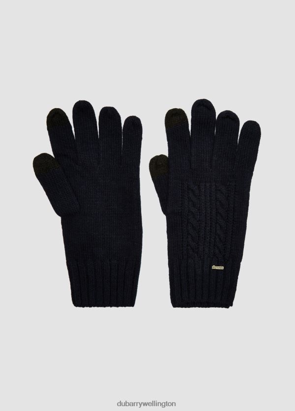Accessories Tory Knitted Gloves Navy Dubarry Women 8P68RB739