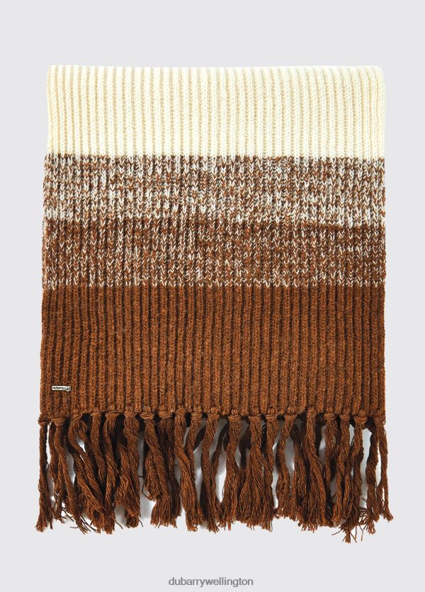 Accessories Redcastle Knitted Scarf Chalk Dubarry Women 8P68RB468