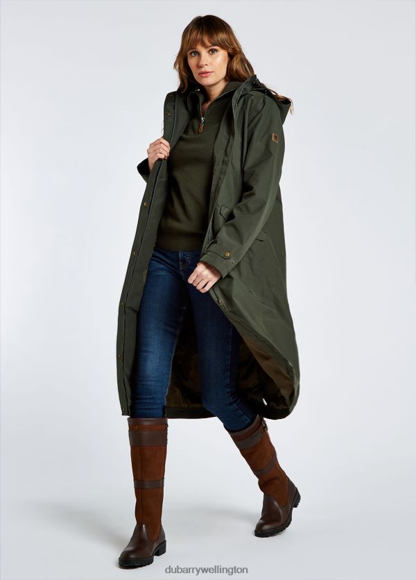 Clothing Alderford Waterproof Coat Pesto Dubarry Women 8P68RB177