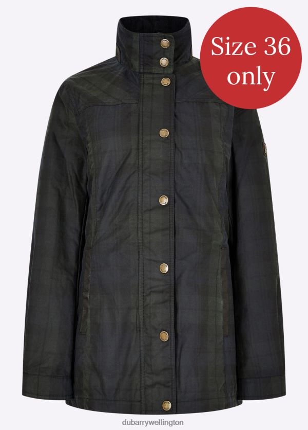 Clothing Annestown Wax Jacket Black Watch Dubarry Women 8P68RB691
