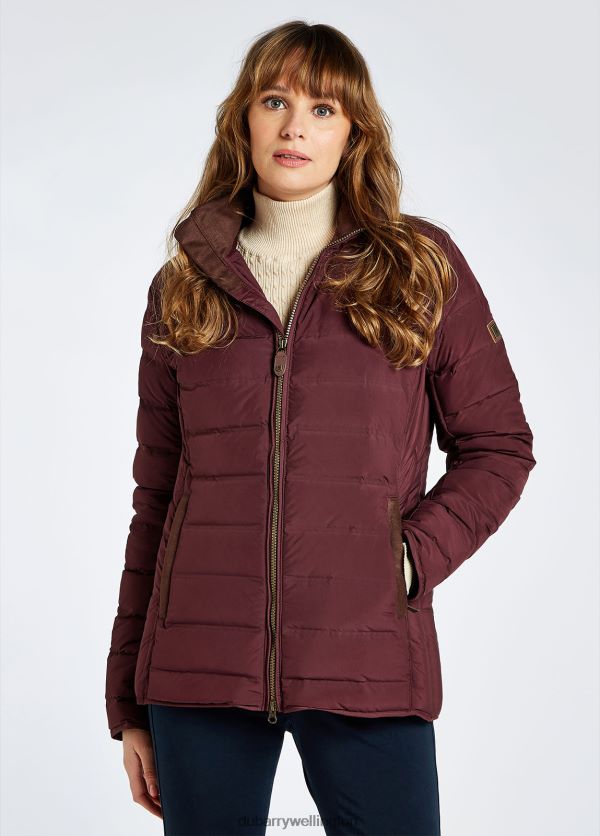 Clothing Ballinroe Down Jacket Currant Dubarry Women 8P68RB503