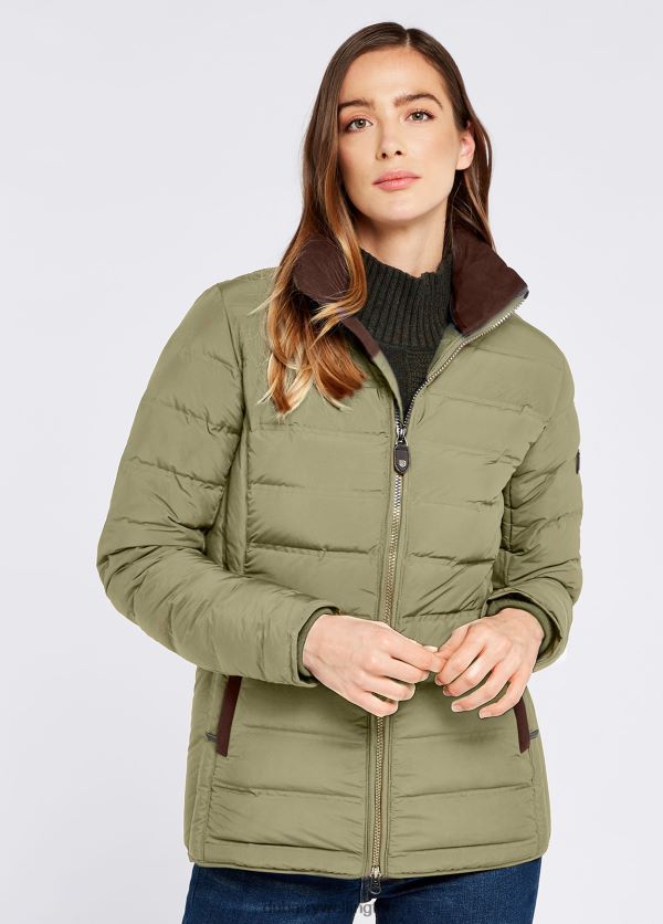 Clothing Ballinroe Down Jacket Dusky Green Dubarry Women 8P68RB578