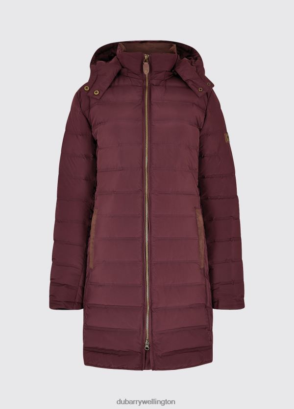 Clothing Ballybrophy Quilted Jacket Currant Dubarry Women 8P68RB257