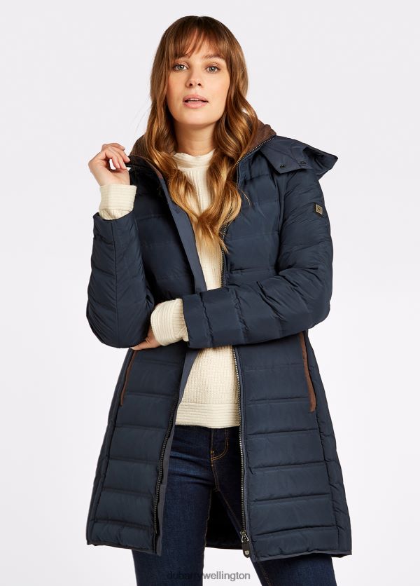 Clothing Ballybrophy Quilted Jacket Navy Dubarry Women 8P68RB241