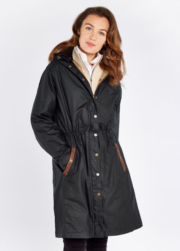 Clothing Ballyvaughan Wax Coat Midnight Dubarry Women 8P68RB654
