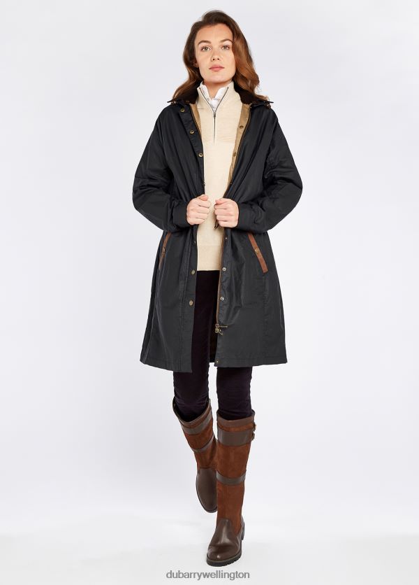 Clothing Ballyvaughan Wax Coat Midnight Dubarry Women 8P68RB654