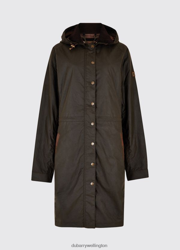 Clothing Ballyvaughan Wax Coat Verdigris Dubarry Women 8P68RB505