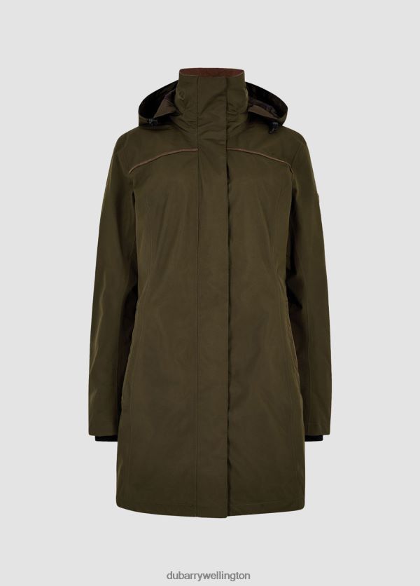 Clothing Beaufort Travel Coat Olive Dubarry Women 8P68RB219