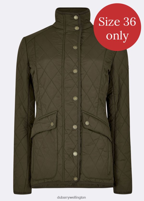 Clothing Bettystown Quilted Coat Olive Dubarry Women 8P68RB543