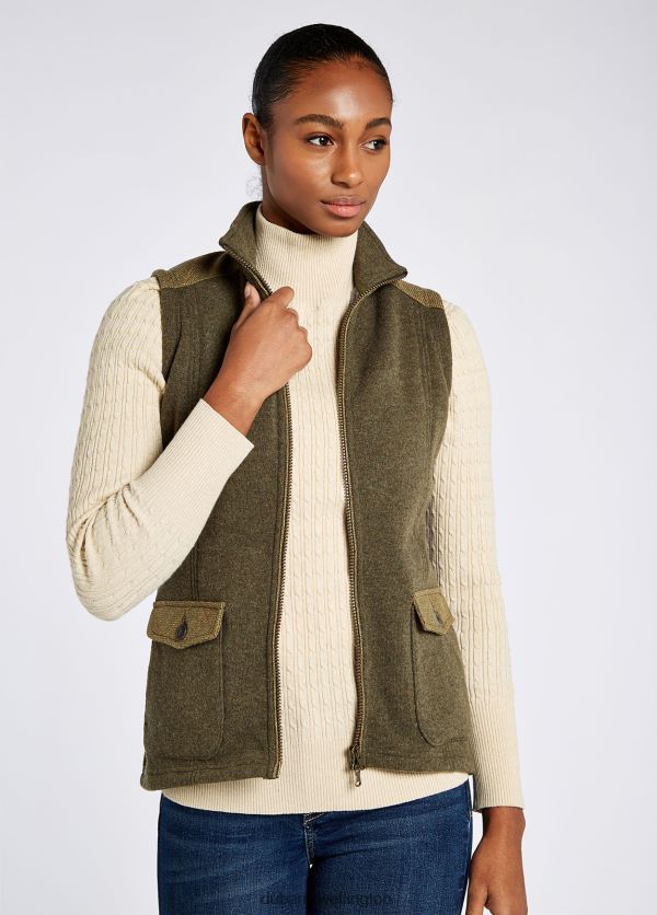 Clothing Cherrywood Gilet Dusky Green Dubarry Women 8P68RB246