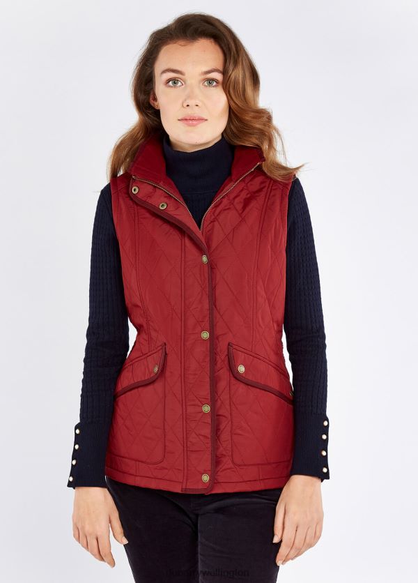 Clothing Clonmel Quilted Gilet Ruby Dubarry Women 8P68RB710