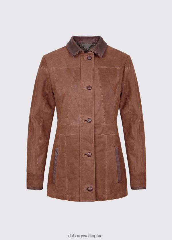 Clothing Goldsmith Ladies Leather Jacket Walnut Dubarry Women 8P68RB612