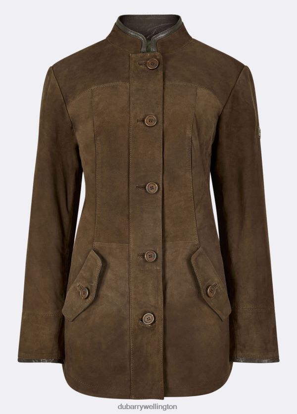 Clothing Joyce Leather Jacket Walnut Dubarry Women 8P68RB170