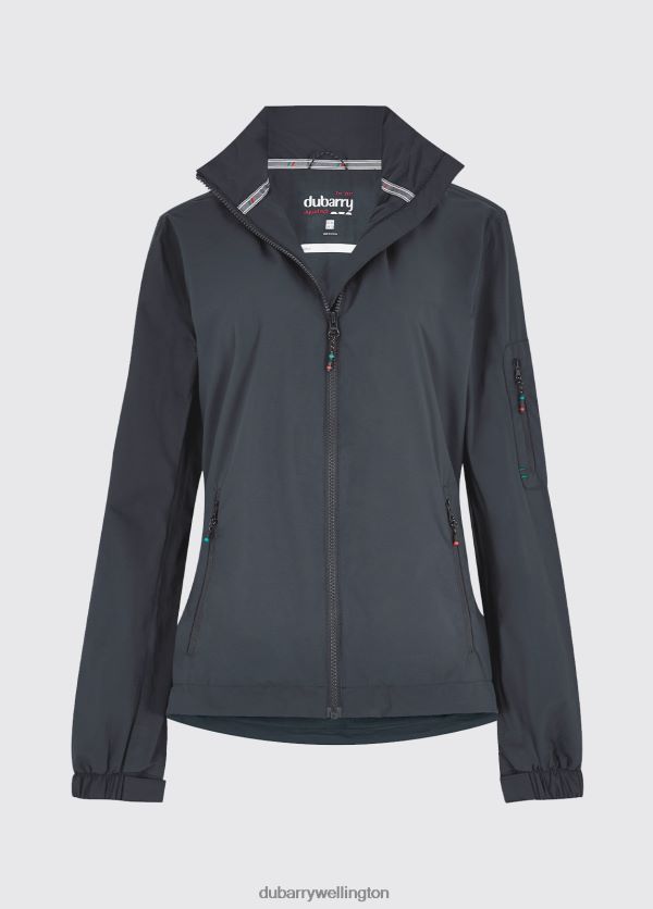 Clothing Livorno Fleece-lined Crew Jacket Graphite Dubarry Women 8P68RB210