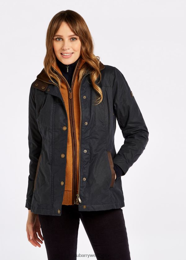 Clothing Mountrath Waxed Jacket Navy Dubarry Women 8P68RB240