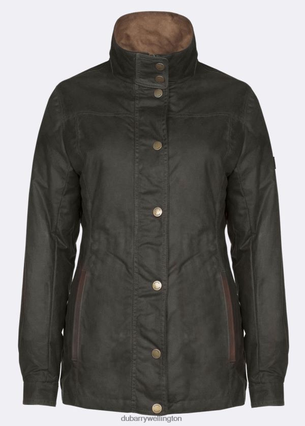 Clothing Mountrath Waxed Jacket Olive Dubarry Women 8P68RB268