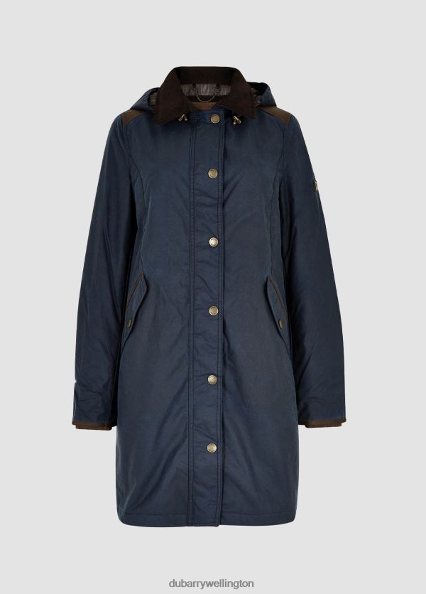 Clothing Ormond Wax Coat Ocean Blue Dubarry Women 8P68RB600