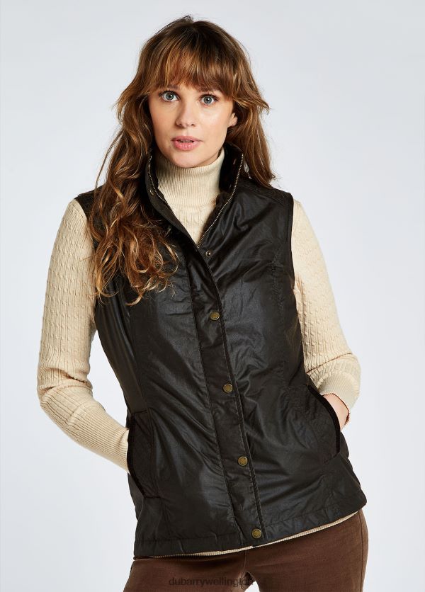Clothing Pakenham Wax Gilet Verdigris Dubarry Women 8P68RB197