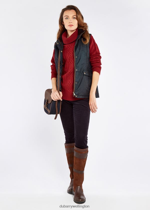 Clothing Pembroke Wax Gilet Midnight Dubarry Women 8P68RB516