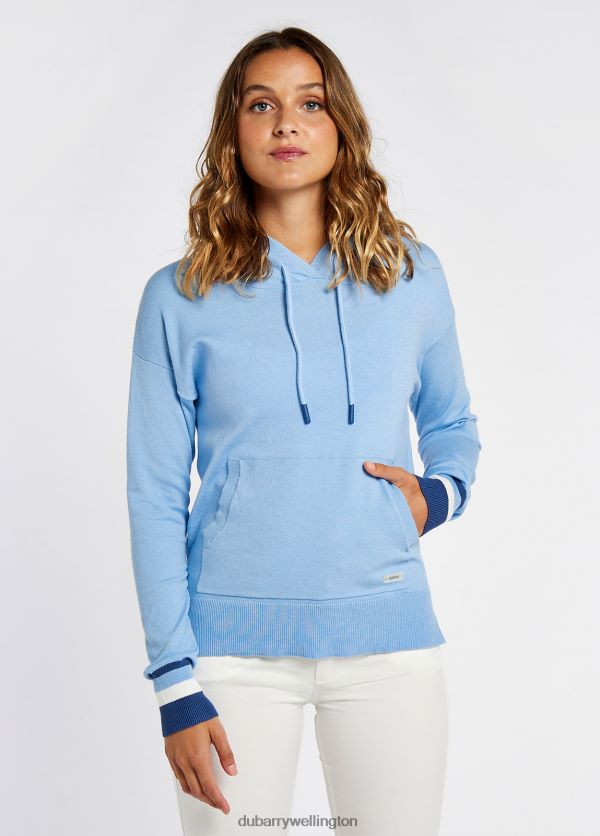 Clothing Burncourt Pullover Hoodie Light Sky Dubarry Women 8P68RB160
