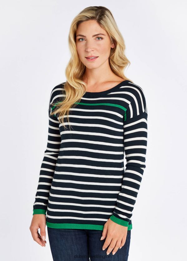 Clothing Leixlip Sweater Navy Multi Dubarry Women 8P68RB561