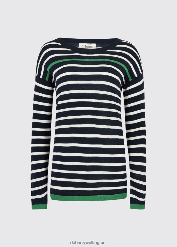Clothing Leixlip Sweater Navy Multi Dubarry Women 8P68RB561