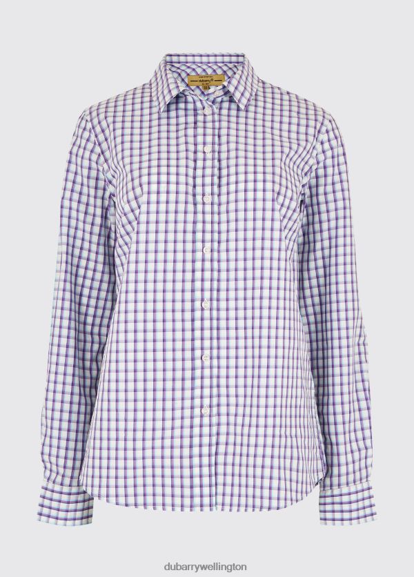 Clothing Gillyflower Check Shirt Blue Multi Dubarry Women 8P68RB557