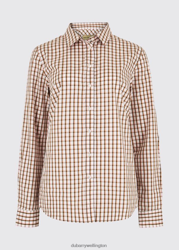 Clothing Gillyflower Check Shirt Olive Multi Dubarry Women 8P68RB772