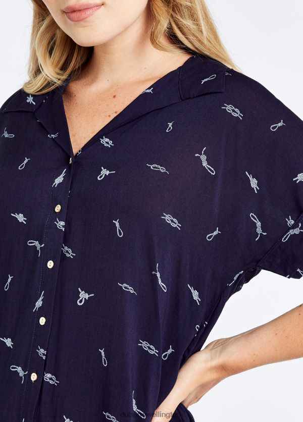 Clothing Heron Shirt Navy Dubarry Women 8P68RB767