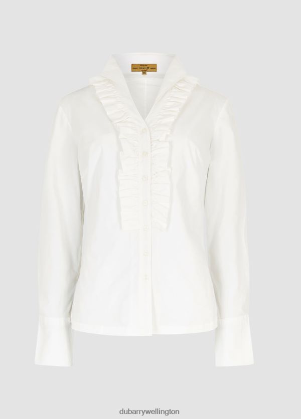 Clothing Hydrangea Shirt White Dubarry Women 8P68RB184