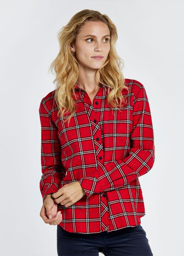 Clothing Japonica Check Shirt Cardinal Dubarry Women 8P68RB291