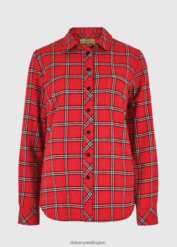 Clothing Japonica Check Shirt Cardinal Dubarry Women 8P68RB291