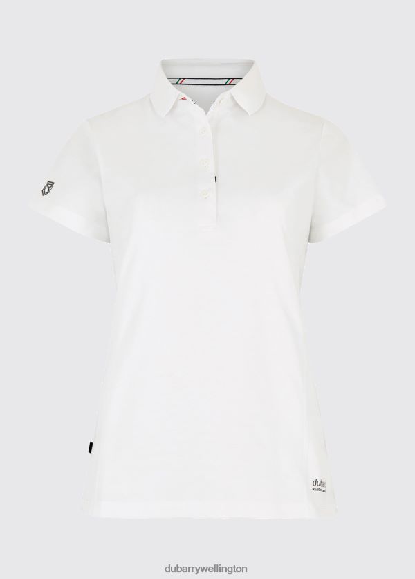 Clothing Martinique Short-sleeved Polo White Dubarry Women 8P68RB293